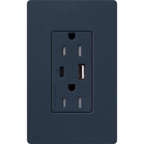 Lutron SCR-15-ACTR-DE USB Receptacle