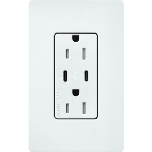 Lutron SCR-15-CCTR-GL USB Receptacle