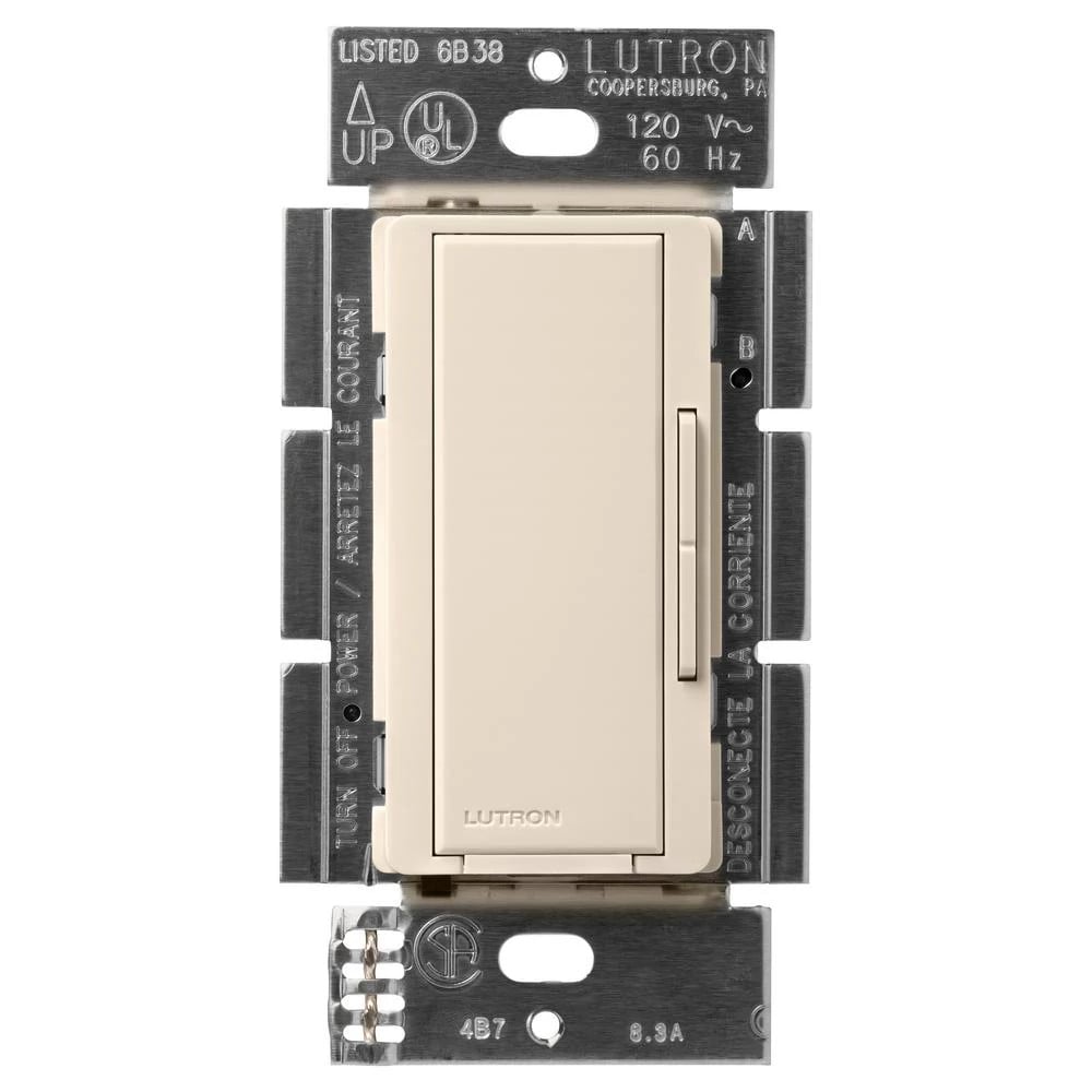 Lutron Maestro dimmer switch in Light Almond