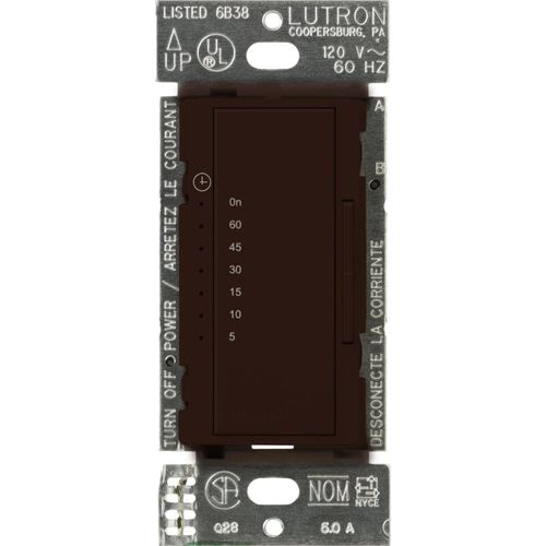 Lutron Maestro fan and light control in Brown