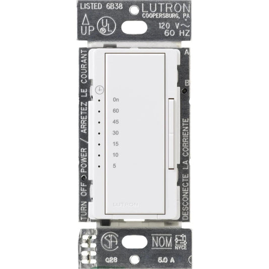 Lutron Maestro timer switch in White