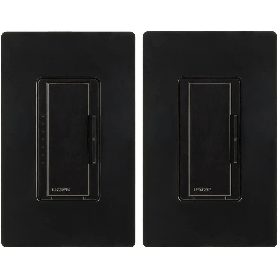 Lutron Maestro LED+ dimmer switch in Black