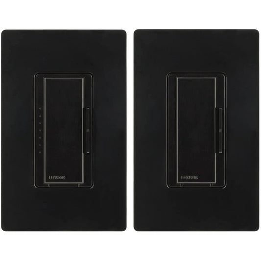 Lutron Maestro LED+ dimmer switch in Black