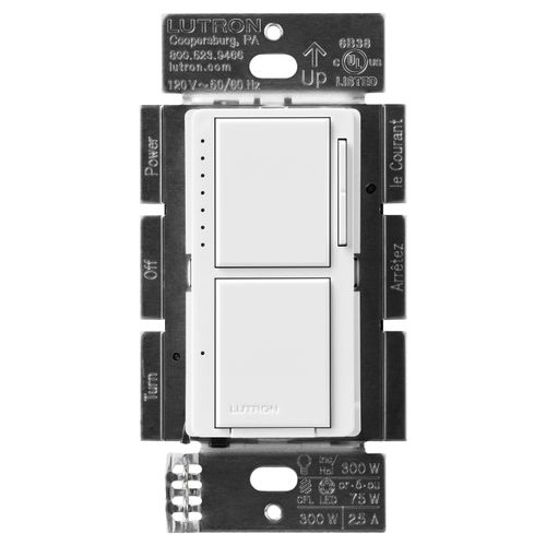 Lutron MACL-L3S25-WH Dimmer Switch