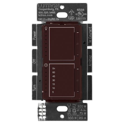 Lutron Maestro LED+ dimmer switch in Brown