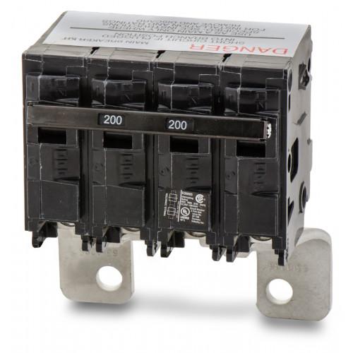 Siemens 200 Amp 2 Pole 120/240VAC Plug-In Molded Case Circuit Breaker, MBK Series, Thermal Magnetic Trip, 22kA Interrupt, UL Listed
