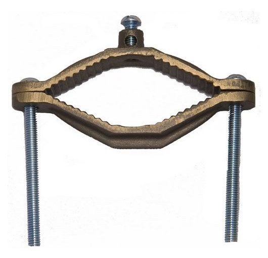 Morris 91666 Copper Ground Pipe Clamp - Serrated Collar