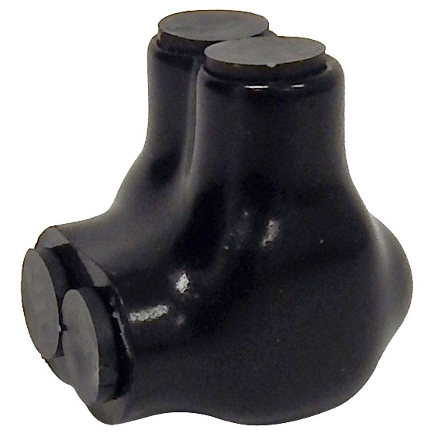 Morris 97105 Black Insulated 2-Conductor Connector, Single Side Entry