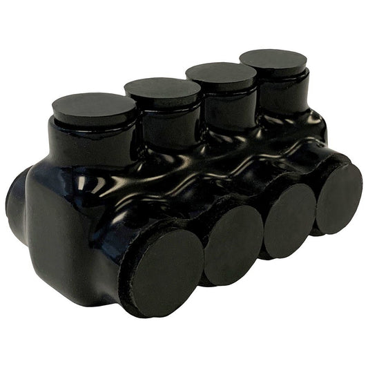Morris 97614 Black Insulated Connector, Dual Side Entry
