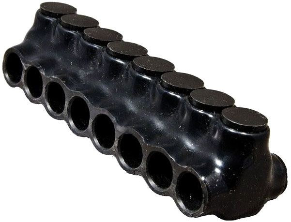 Morris 97618 Black Insulated Connector, Dual Side Entry