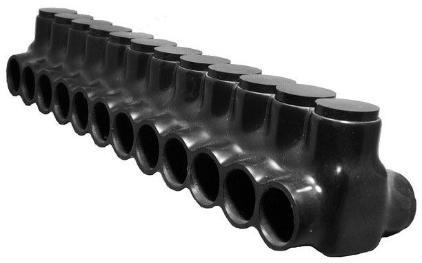 Morris 97652 Black Insulated Connector, Dual Side Entry