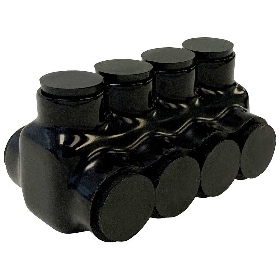 Morris 97654 Black Insulated Connector, Dual Side Entry