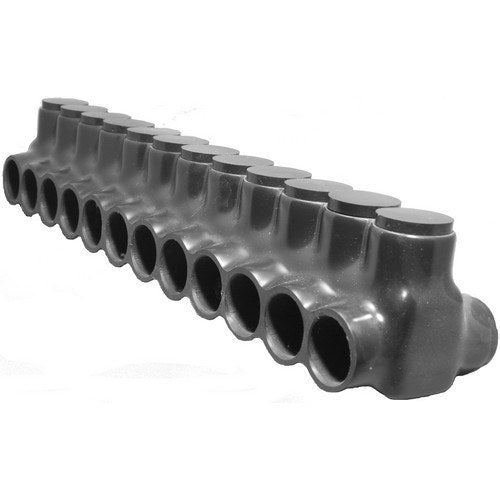 Morris 97672 Black Insulated Connector, Dual Side Entry