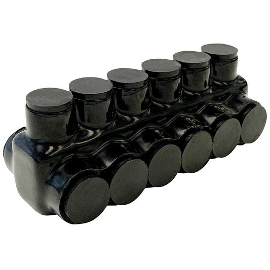 Morris 97686 Black Insulated Connector, Dual Side Entry