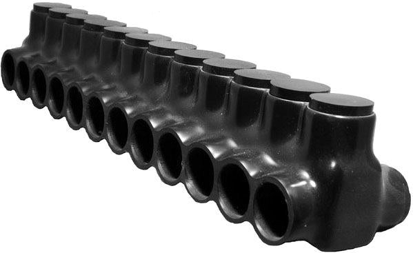 Morris 97702 Black Insulated Connector, Dual Side Entry