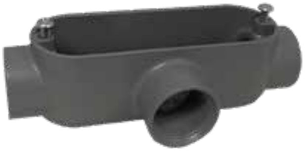 Morris 14079 Aluminum Rigid Conduit Body T Type, Threaded