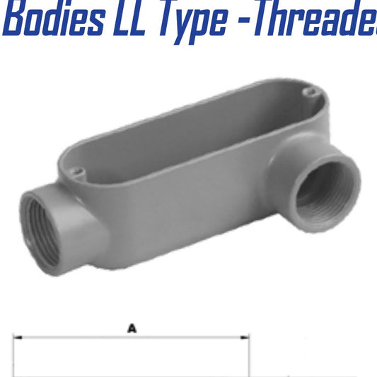 Morris 14119 Aluminum Rigid Conduit Body LL Type, Threaded