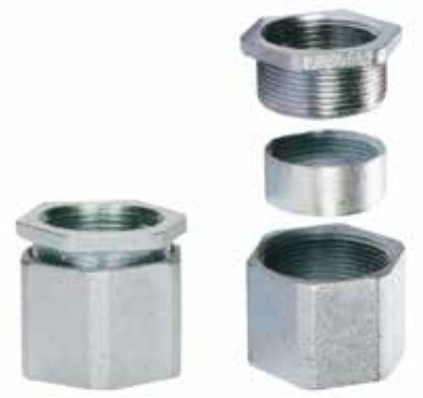 Morris 14451 Malleable Rigid 3-Piece Coupling