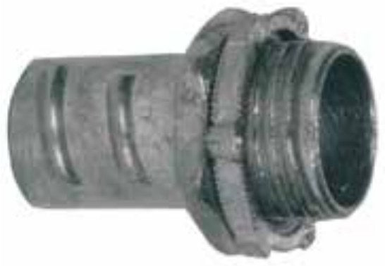 Morris 15076 Screw-In Connector For Greenfield/Flex Conduit