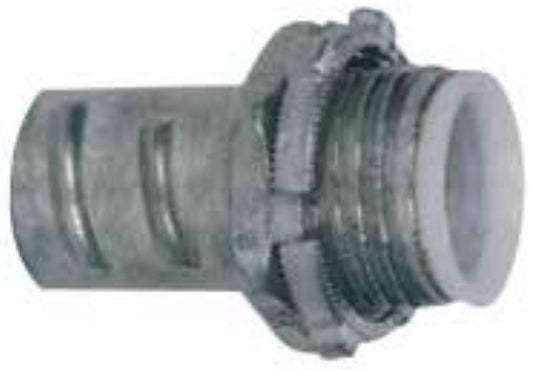 Morris 15083 Screw-In Connector Insulated Throat For Greenfield/Flex Conduit