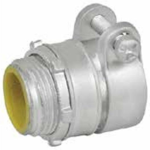Morris 15130 Straight Squeeze Box Connector - Insulated Throat