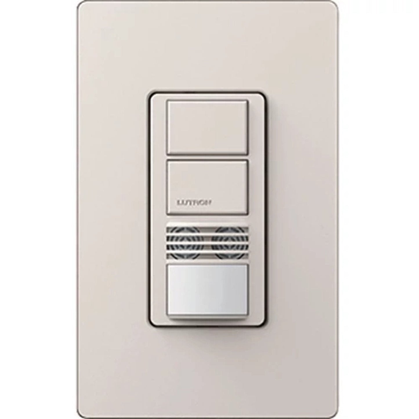 Lutron Maestro dual-tech occupancy sensor switch in Taupe