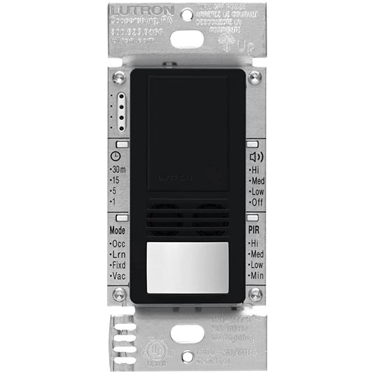 Lutron Maestro dual-tech vacancy sensor switch in Black