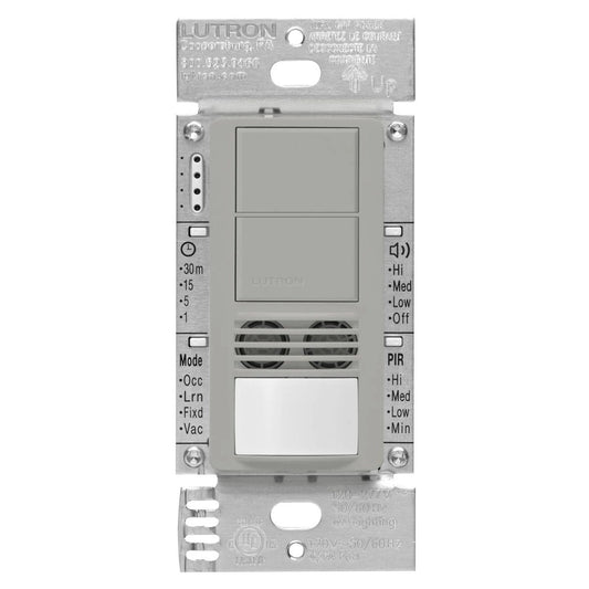 Lutron Maestro dual-tech occupancy sensor switch in Gray