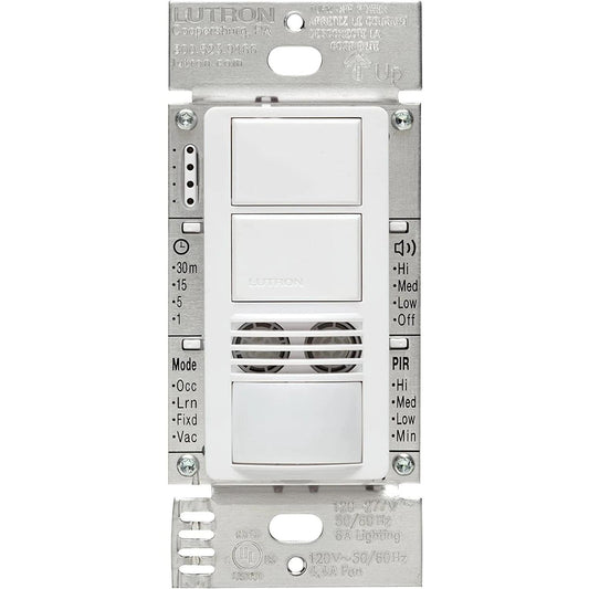 Lutron Maestro dual-tech occupancy sensor switch in White