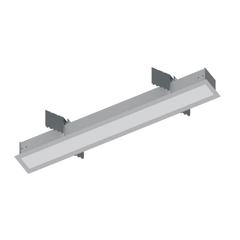 Nora Lighting NRLIN-21030W 2' L-Line LED Recessed Linear, 2100lm / 3000K, White Finish