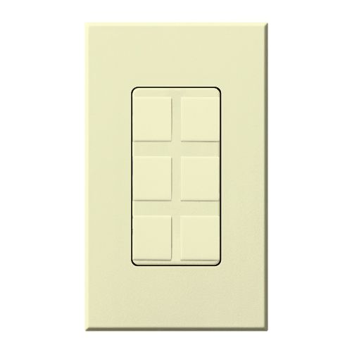 Lutron Nova T wall plate in Almond