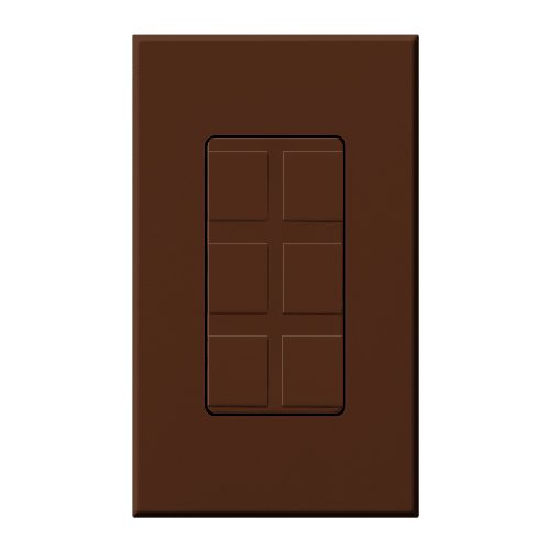 Lutron Nova T wall plate in Sienna