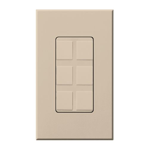 Lutron Nova T wall plate in Taupe
