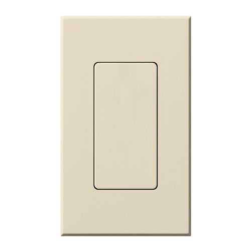 Lutron Nova T wall plate in Light Almond
