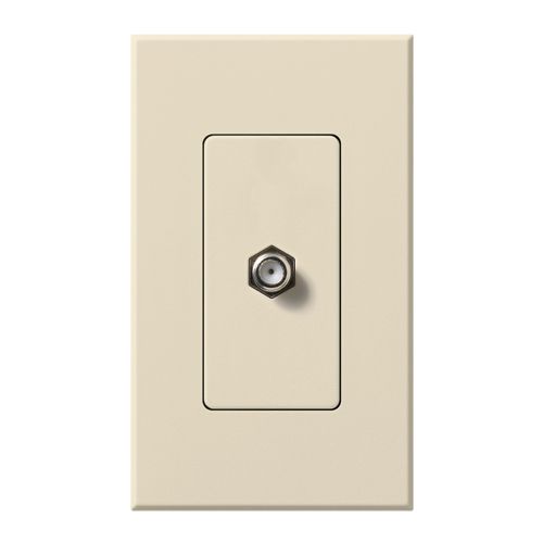 Lutron Nova T wall plate in Light Almond
