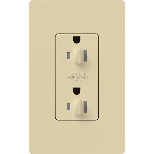 Lutron Architectural 15 A tamper-resistant duplex receptacle in Ivory