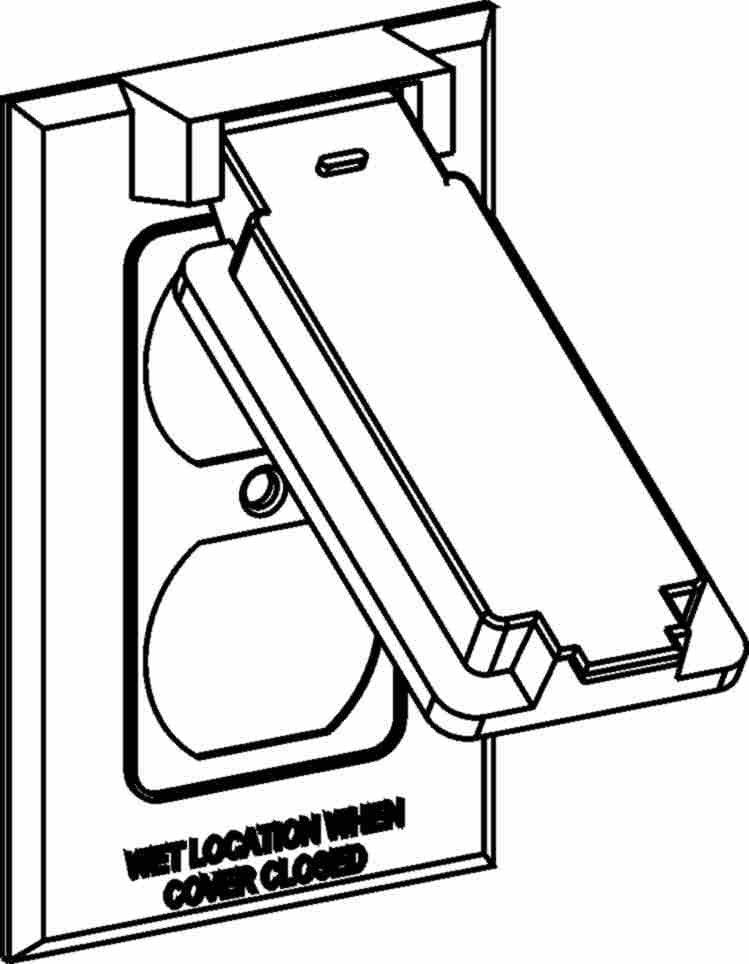 Orbit 1-Gang Duplex Weatherproof Cover Gray 1C-DV - SKU 1CDV