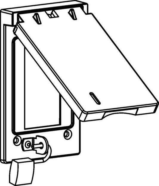 Orbit Lockable 1-Gang GFCI Weatherproof Cover 1CL-GV - SKU 1CLGV