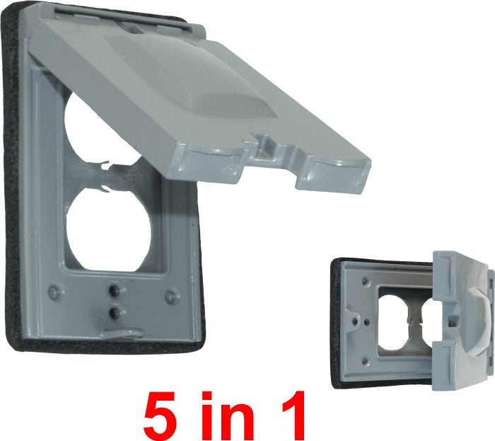 Orbit 1-Gang White Universal cover Weatherproof Cover 1C-U-W - SKU 1CUW