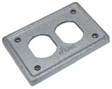 Orbit 1-Gang Malleable Iron FS/FD Duplex Receptacle Cover 1MFCD