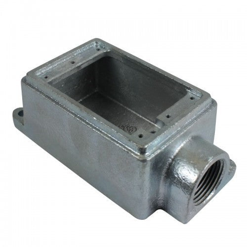 Orbit 1-Gang Malleable Iron Cast Device Box Dead-end 1/2 in 2 in Deep 1MFS50