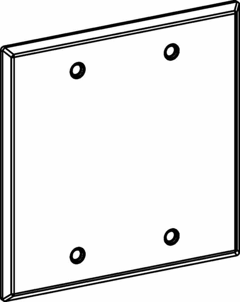 Orbit 2-Gang Weatherproof Blank Cover Unpainted / Gray 2-BC - SKU 2BC