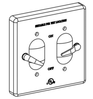 Orbit 2-Gang Weatherproof Lever Switch Cover Bronze 2C-2SW-BR - SKU 2C2SWBR