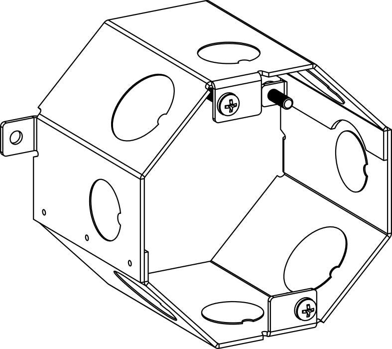 Orbit 4 in Octagonal Concrete Box 3 in Deep 3CB