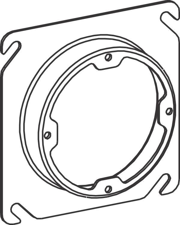 Orbit 4S 3/4 in Dual-Direction Steel Plaster Ring 43075X