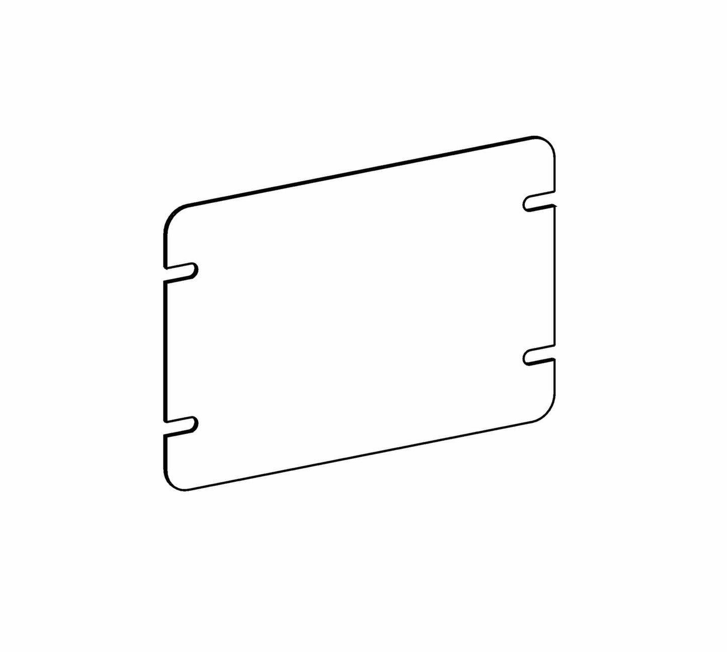 Orbit 2-Gang Blank Cover Switch Box Cover 4M2-B