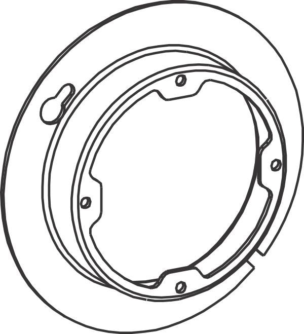 Orbit 4-5/16 in 4O Octagon Box Cover 3/4 in Raised Open Center 4R075X