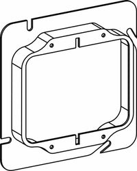 Orbit 5S 2-Gang 1/4 in Raised Steel Device Ring 52025