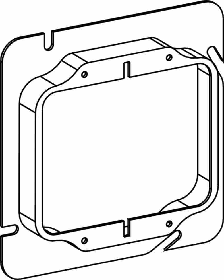Orbit 5S 2-Gang 2 in Raised Steel Device Ring 52200