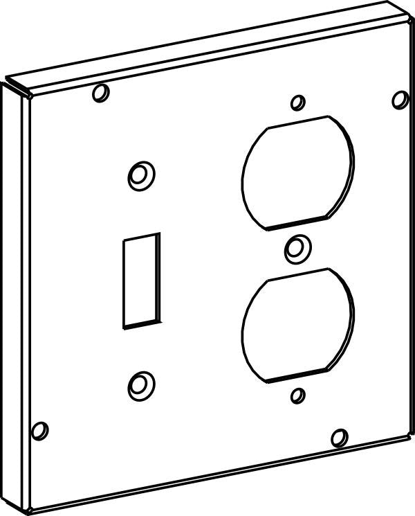 Orbit 5S Industrial Cover Duplex Receptacle 5512